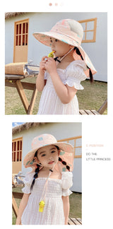 Kinder Sonnenhut met UPF 50+ - Brede rand en Verstelbare Kinband