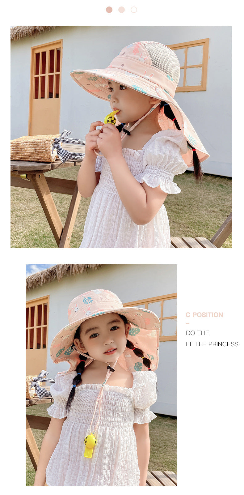 Kinder Sonnenhut met UPF 50+ - Brede rand en Verstelbare Kinband