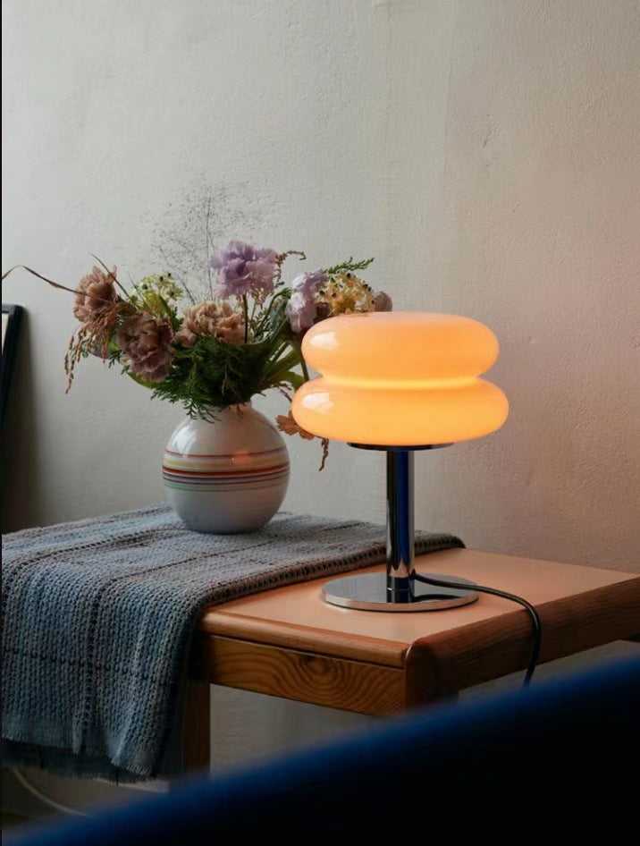 ONTWERPERS GLAS TAFELLAMP – SFEERVOLLE LED-LAMP VOOR SLAAPKAMER EN KANTOOR
