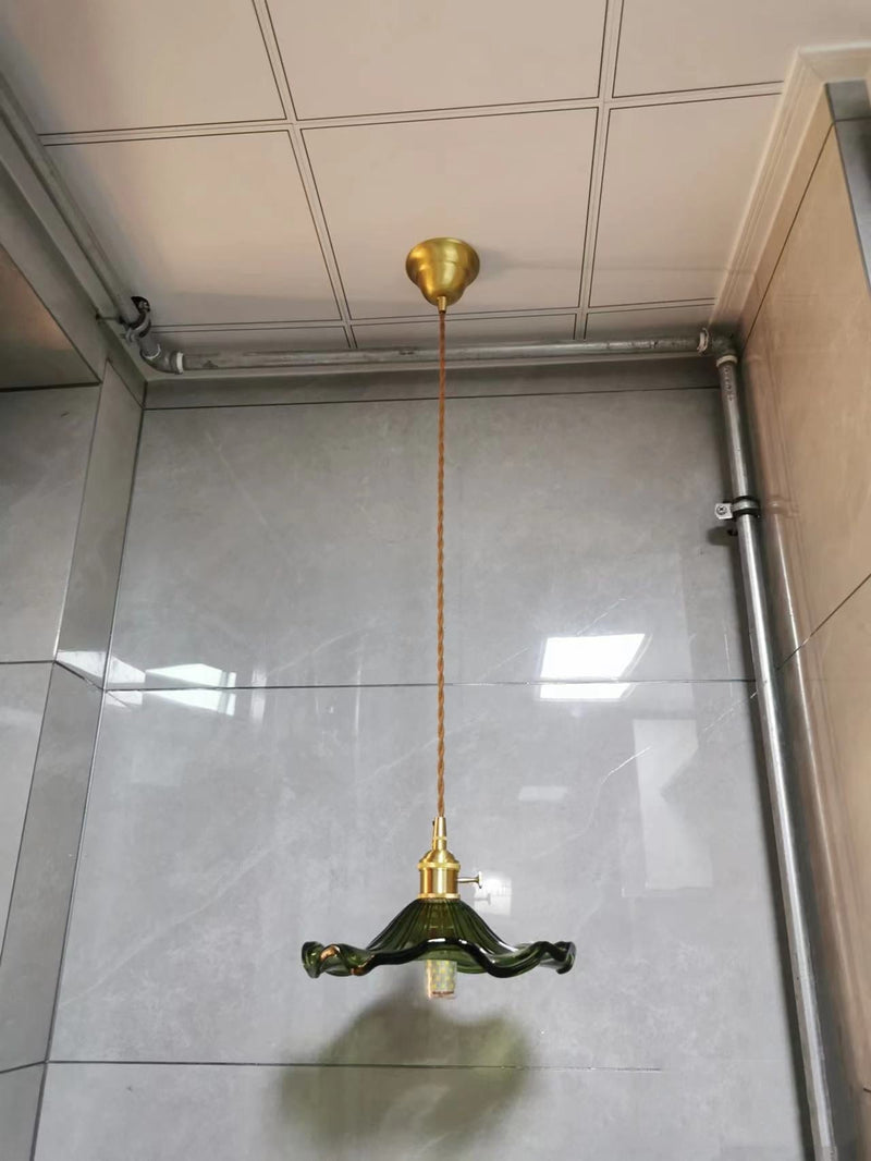 Noordse Design LED-Hanglamp | Kleurrijke glas- en koperverlichting voor slaapkamer, woonkamer & bar