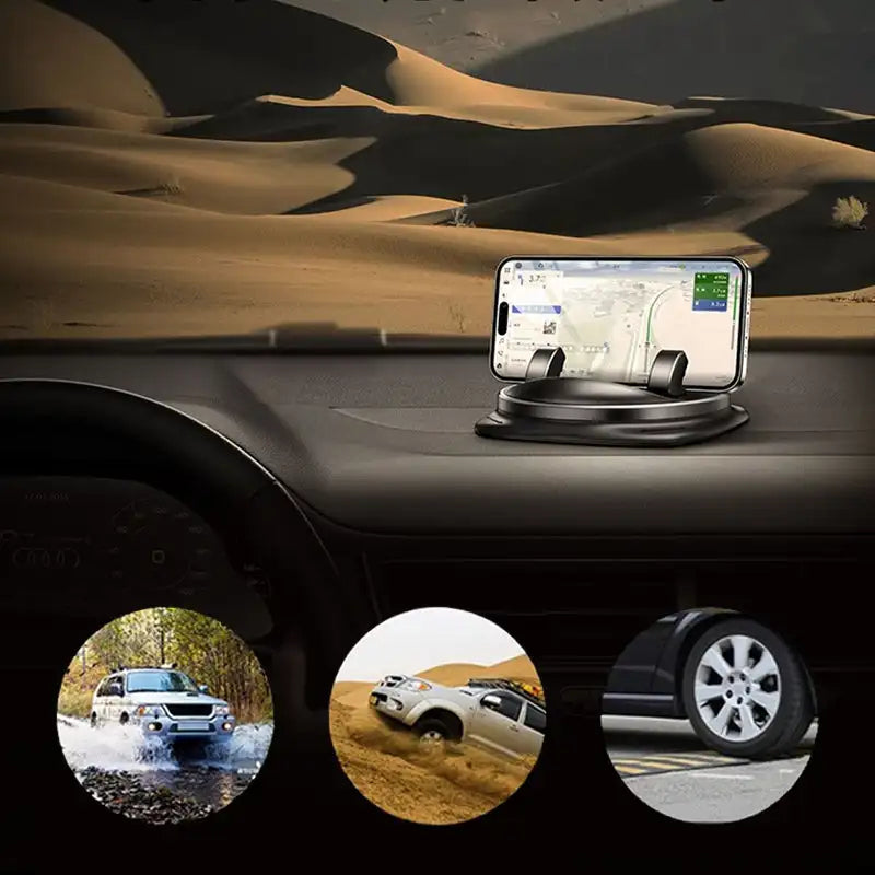 360° Draaibare Telefoonhouder voor in de Auto – Handig en Verstelbaar voor Perfecte Kijkhoeken