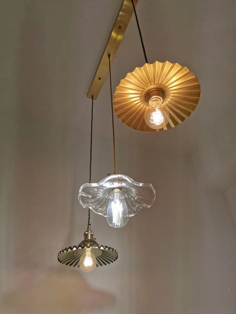 Noordse Design LED-Hanglamp | Kleurrijke glas- en koperverlichting voor slaapkamer, woonkamer & bar