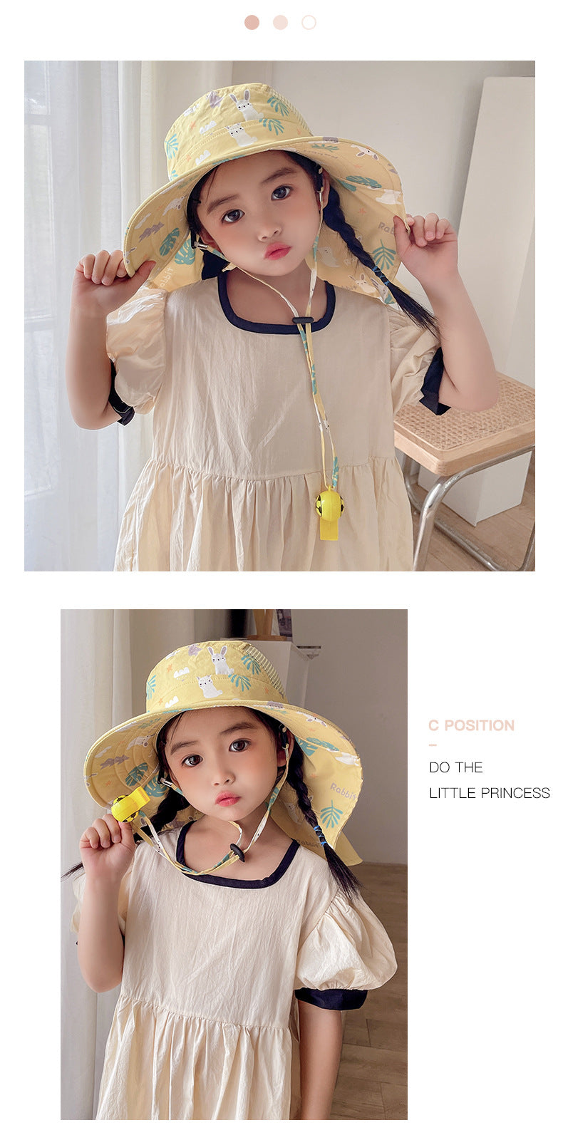 Kinder Sonnenhut met UPF 50+ - Brede rand en Verstelbare Kinband