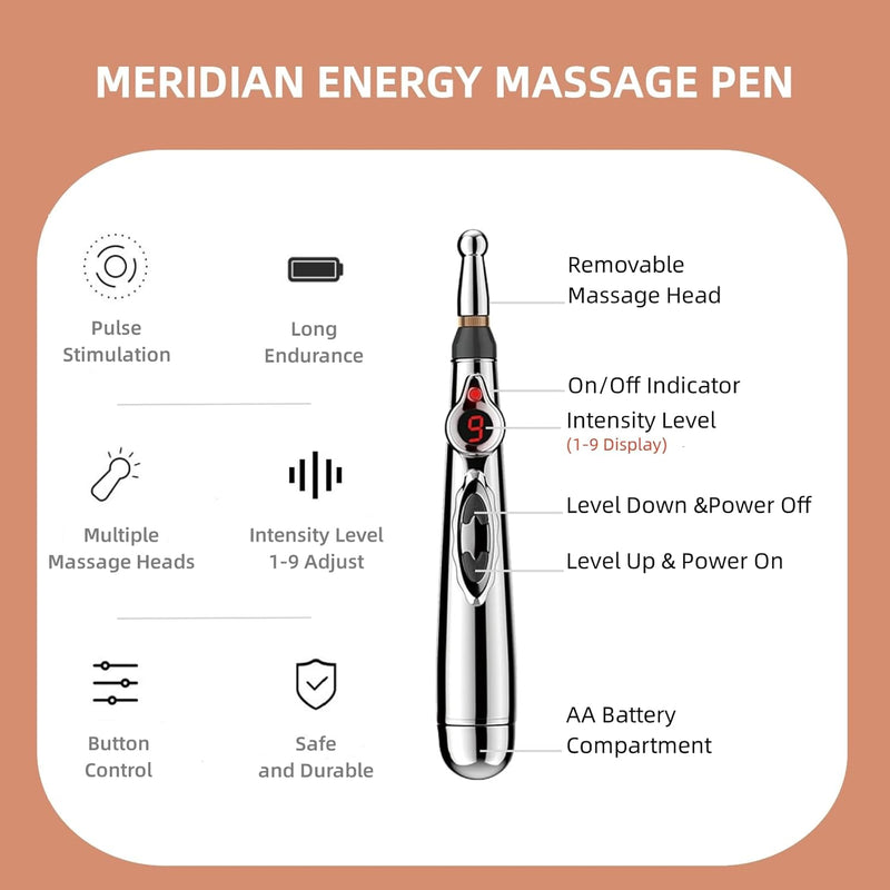 Elektronische Acupunctuurpen - Meridian Energie Massagepen voor Pijnbestrijding