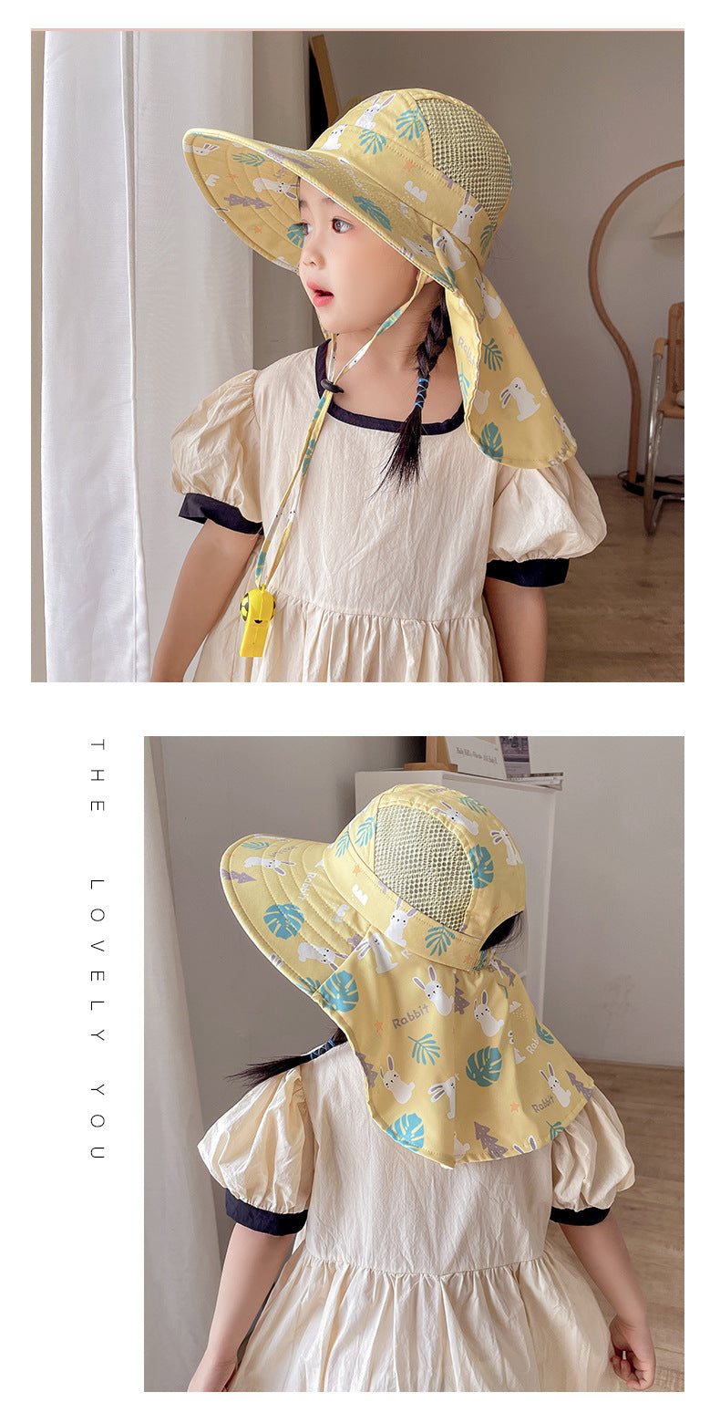 Kinder Sonnenhut met UPF 50+ - Brede rand en Verstelbare Kinband