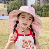 ANTI-UV KINDER ZONNEHUT MET PIJP – ZOMER BUCKET HAT VOOR JONGENS EN MEISJES