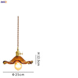 Noordse Design LED-Hanglamp | Kleurrijke glas- en koperverlichting voor slaapkamer, woonkamer & bar