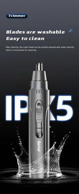 Professionele pijnloze neus- en oorhaarschneider voor mannen en vrouwen – Oplaadbaar