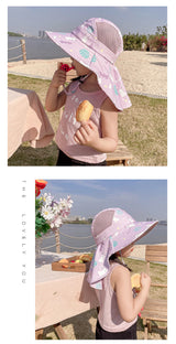 Kinder Sonnenhut met UPF 50+ - Brede rand en Verstelbare Kinband