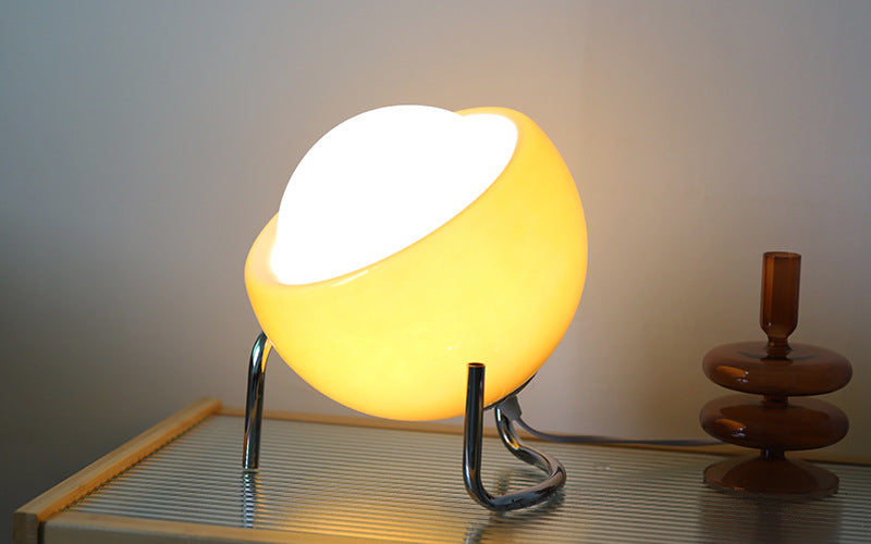 Retro Glas Tafel Lamp - Sfeervolle Nordic Nachtverlichting
