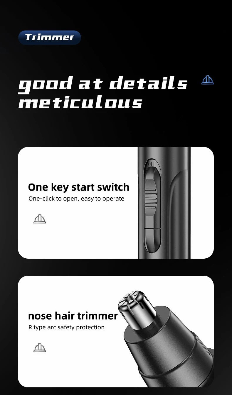 Professionele pijnloze neus- en oorhaarschneider voor mannen en vrouwen – Oplaadbaar