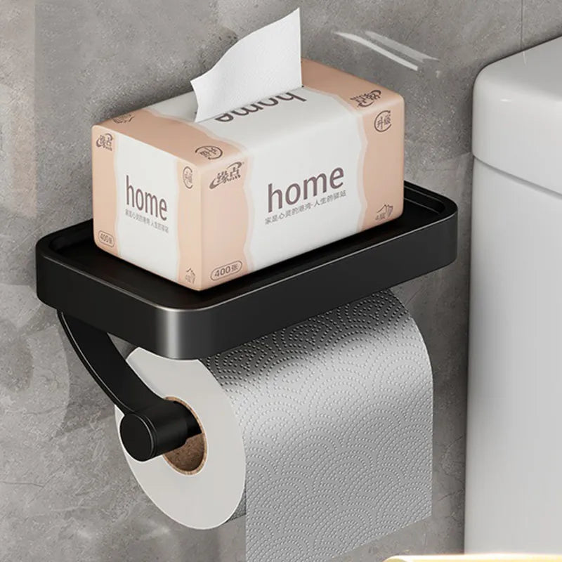 Toiletpapierhouder met plank – Stalux