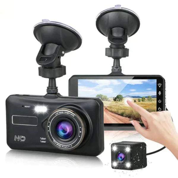 Draadloze Dual Dashcam | Nachtzicht | 170° Breedhoek