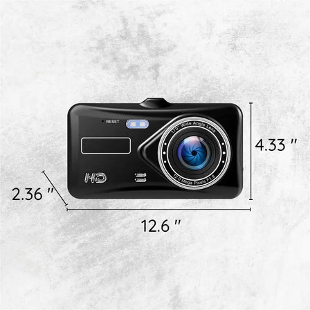Draadloze Dual Dashcam | Nachtzicht | 170° Breedhoek