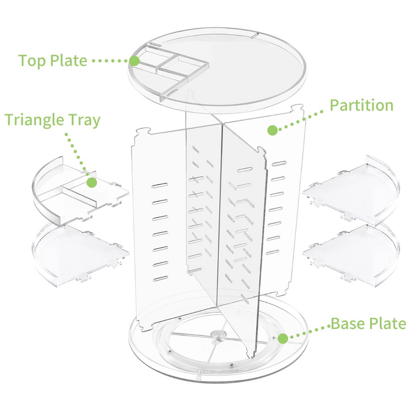 360° Draaiende Make-up Organizer