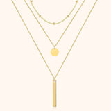 Gelaagde Drievoudige Ketting - Elise