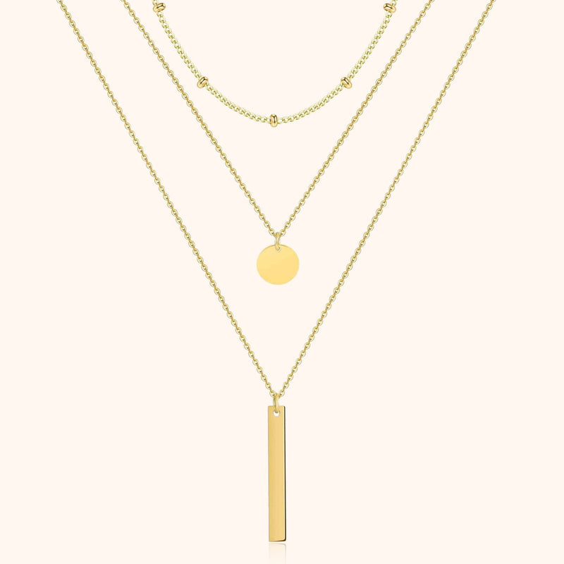 Gelaagde Drievoudige Ketting - Elise