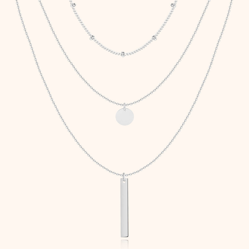 Gelaagde Drievoudige Ketting - Elise