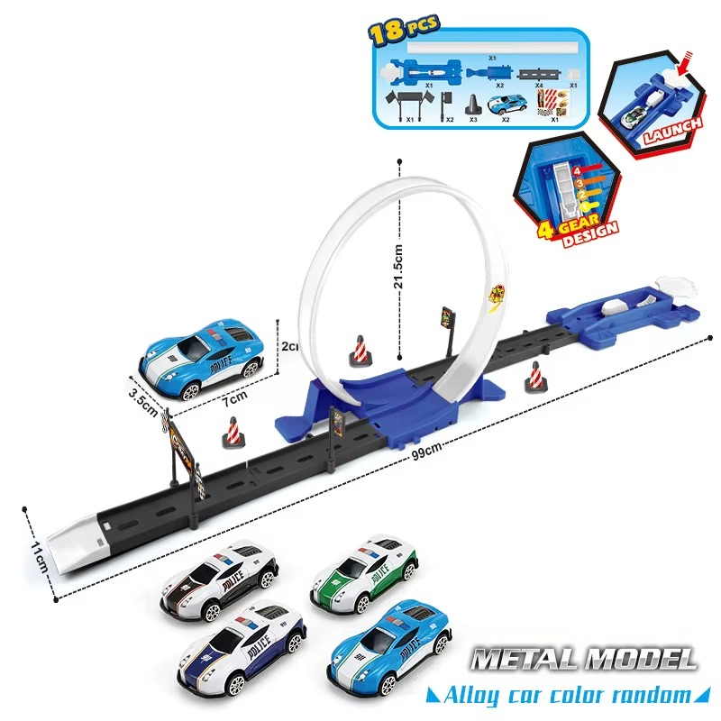 Dubbel Racebaan Set - Creatief Speelplezier en Educatief