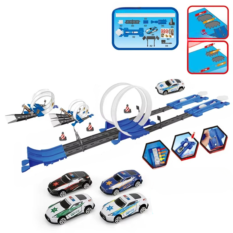 Dubbel Racebaan Set - Creatief Speelplezier en Educatief