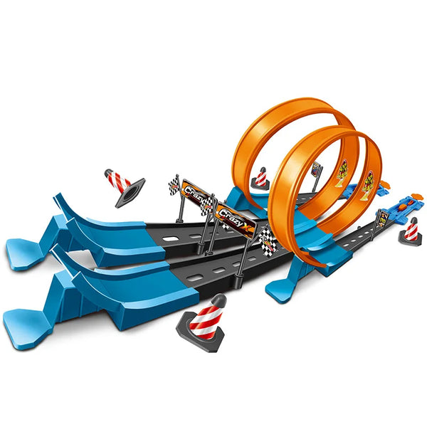 Dubbel Racebaan Set - Creatief Speelplezier en Educatief