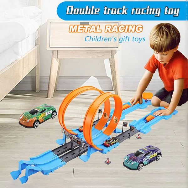 Dubbel Racebaan Set - Creatief Speelplezier en Educatief