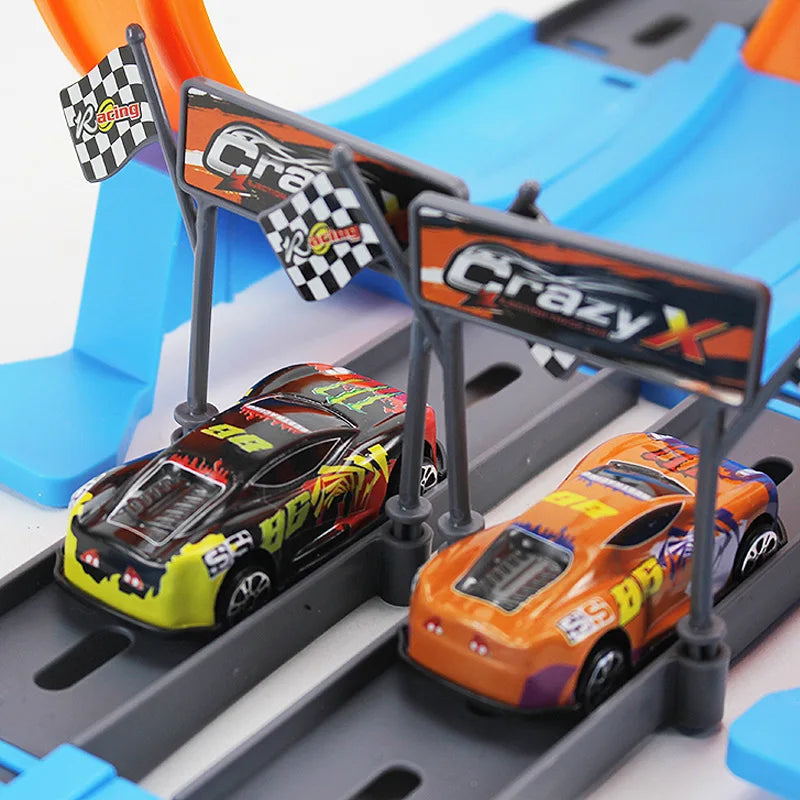 Dubbel Racebaan Set - Creatief Speelplezier en Educatief