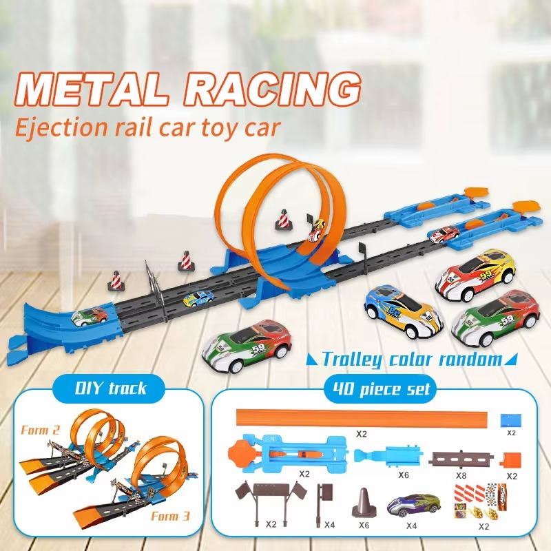 Dubbel Racebaan Set - Creatief Speelplezier en Educatief