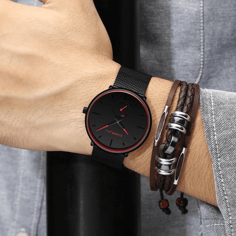 Dunne Moderne Herenhorloge - Minimalistisch & Elegant