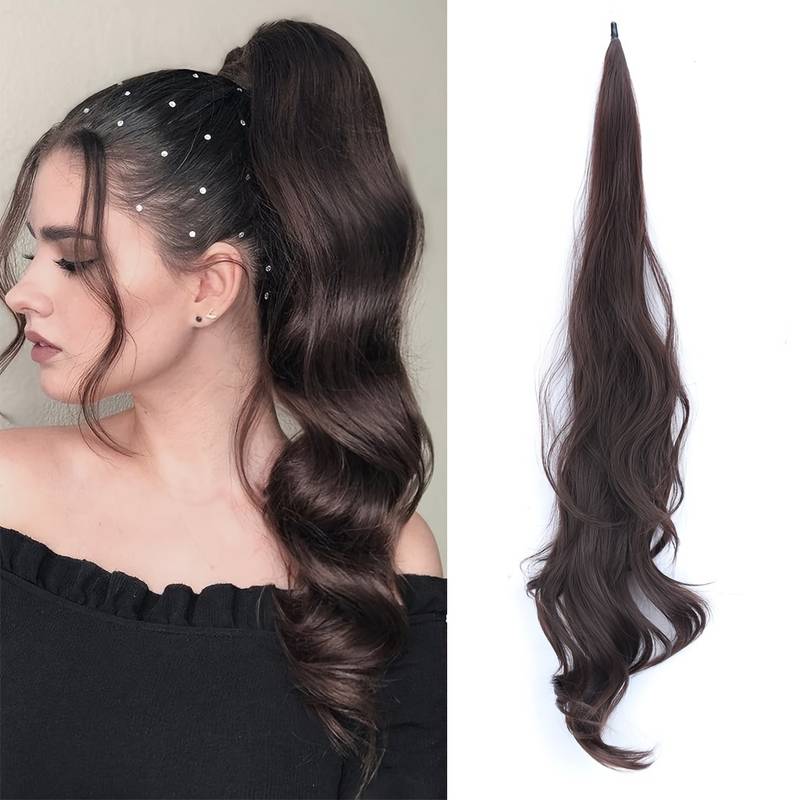 Flexibele Wrap-Around Paardenstaart voor lang, vol haar - Selena
