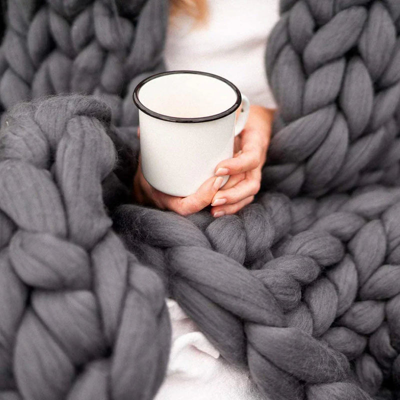 DIY Chunky XL 1000 Gram Wolgaren voor Zachte Dekens - LuxeWool