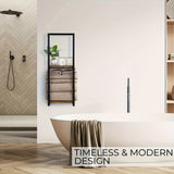 Industrieel Handdoekrek met Plankjes – Elegant en Functioneel Wandmeubel