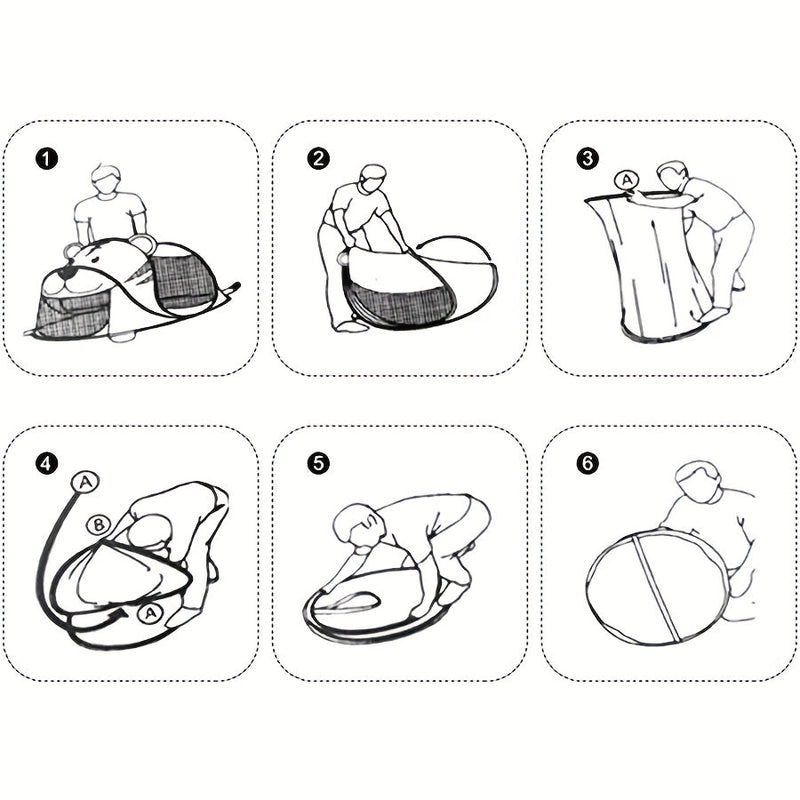 Kinderen Dinosaurus, Haai & Beer Pop-Up Speeltent Set met UPF 50 – Ademend & Draagbaar voor Baby's & Peuters