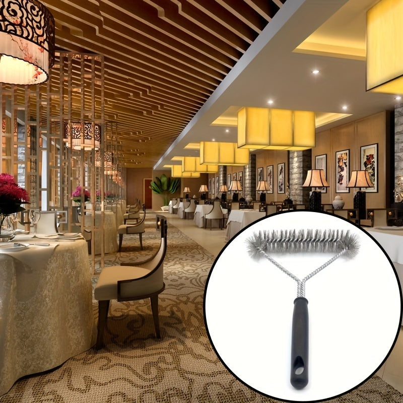 Y-Vormige BBQ Borstel met Lange Handgreep – RVS Reinigingsborstel voor Grondige Grillreiniging