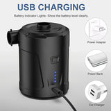 Draagbare USB Luchtpomp – Compacte Draadloze Inflator voor Buitengebruik