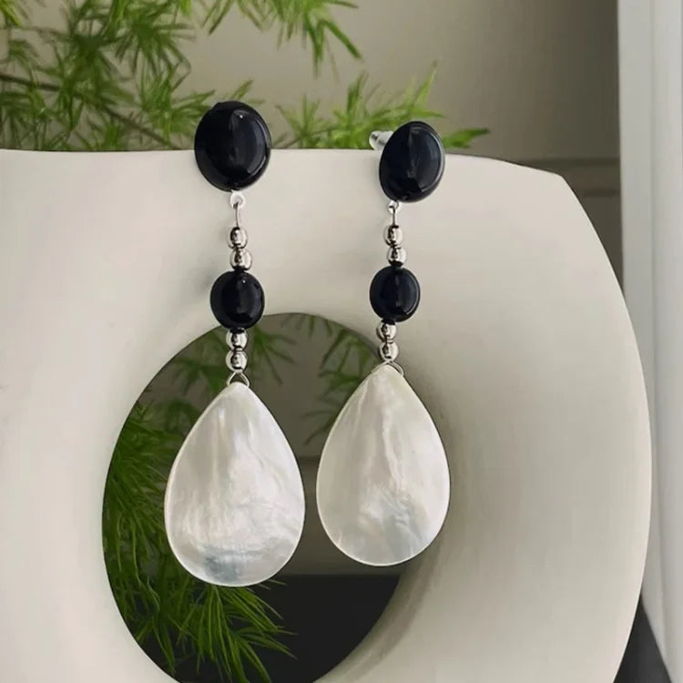 Vintage Schelp Oorbellen – Naia