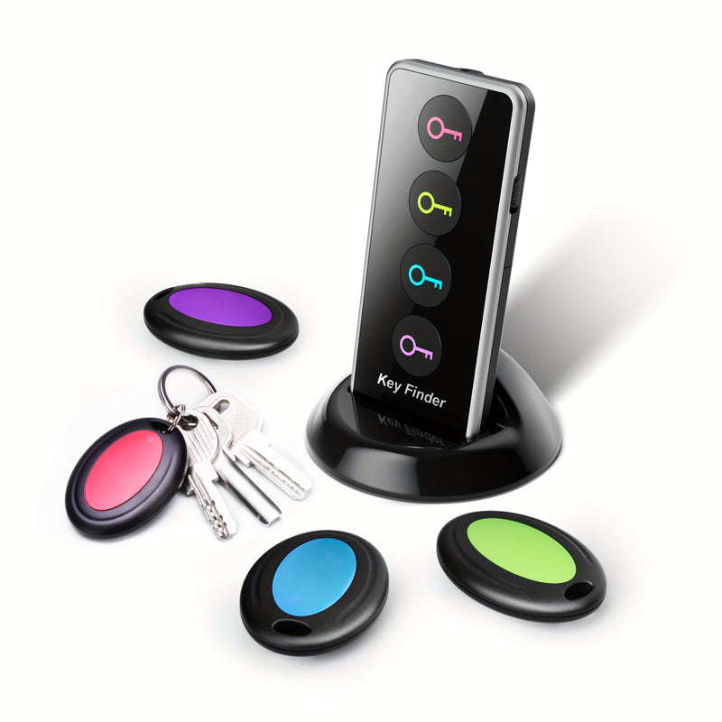 4-in-1 Sleutelhanger Zoeker met LED Flitser - Vind je Sleutels, Portemonnee en Meer