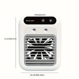 Draagbare Mini Airconditioner – All-in-One Luchtbevochtiger & Ventilator