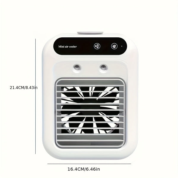 Draagbare Mini Airconditioner – All-in-One Luchtbevochtiger & Ventilator