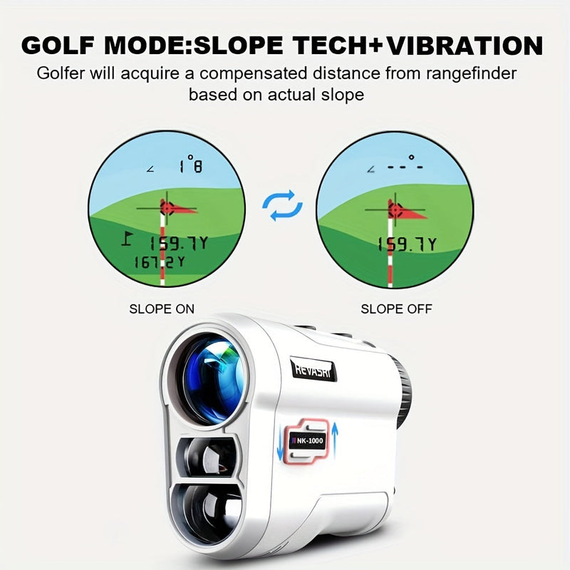 Geavanceerde Golf Afstandsmeter - Nauwkeurige Metingen met Slope Compensatie en Vibratiefeedback
