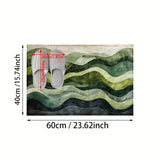 Geometrische Golf Badmat – Perfect voor Badkamer of Entree
