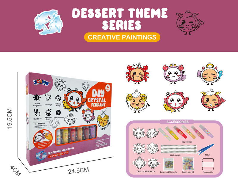 DIY-Kreativset met Kristallen voor Kinderen – 1 kopen, 1 gratis