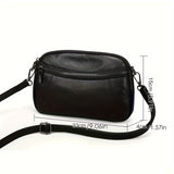 Classic Chic Leren Crossbody – Tijdloos en Functioneel