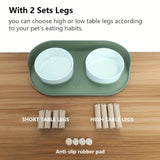 Verhoogde Dubbele Voerbak voor Huisdieren – Comfortabel en Gezond Eten voor Katten en Honden
