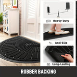 Duurzame Rubber Deurmat - Halfrond Ontwerp voor Buiten en Binnen
