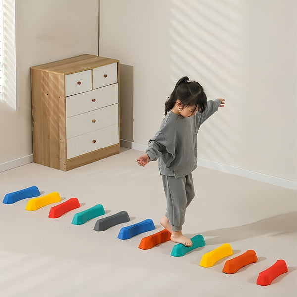 Educatieve Balansblokken Set voor Kinderen – Kleurrijke Stepping Stones voor Binnen en Buiten
