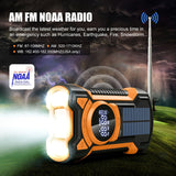 All-in-One Noodradio met Handcrank en Zonnepaneel – Voor Kamperen en Noodsituaties