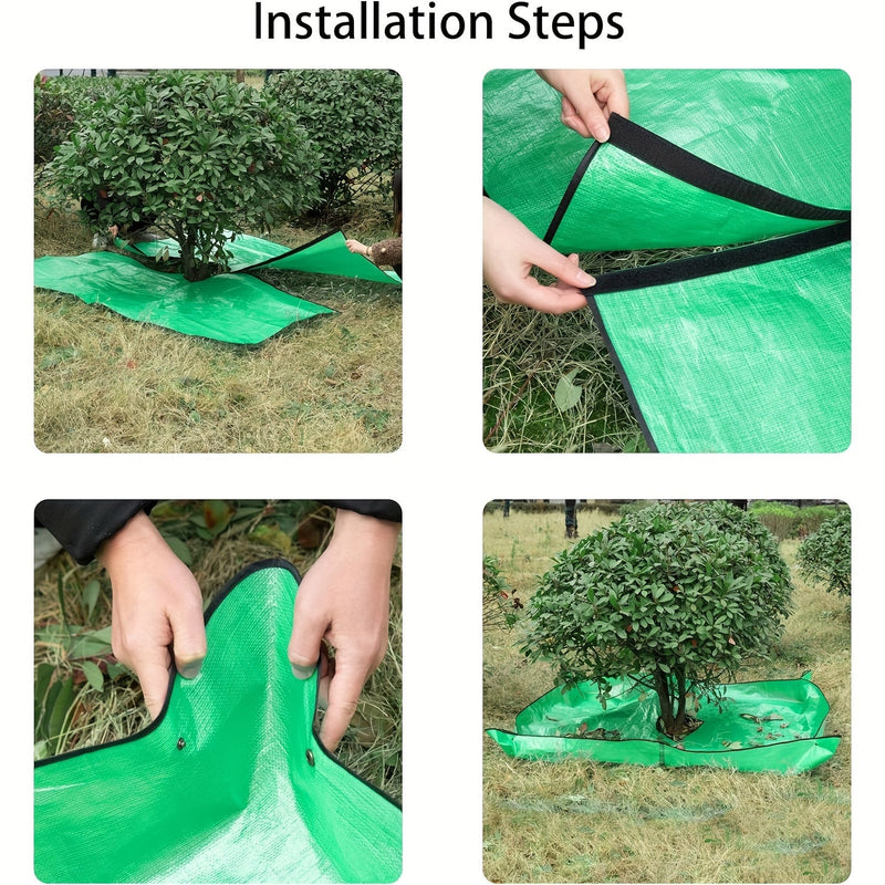 Groot Tuinzeil met Boomuitsparing – Waterdicht, Herbruikbaar en Perfect voor Snoeiwerk