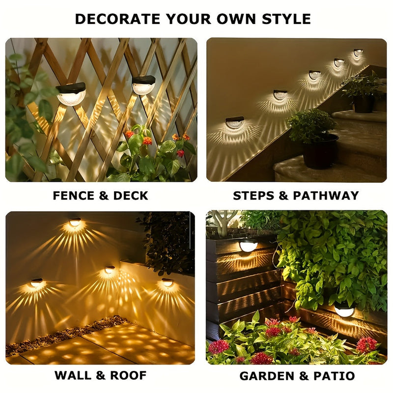 SolarGlow Halfronde LED Hekverlichting – Elegant en Duurzaam