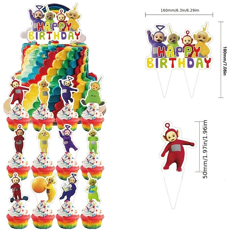 Teletubbies Verjaardagsfeest Set – Complete Decoratie voor een Vrolijk Feest